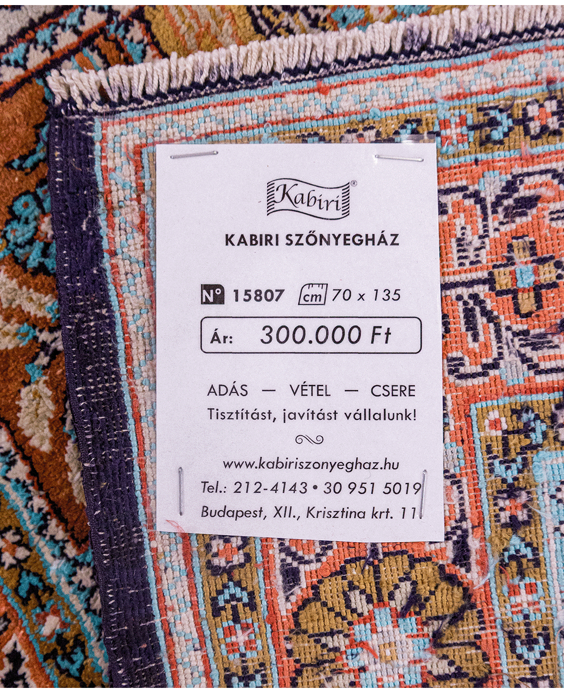 Pakistani Kashmiri handmade silk rug - Image 6