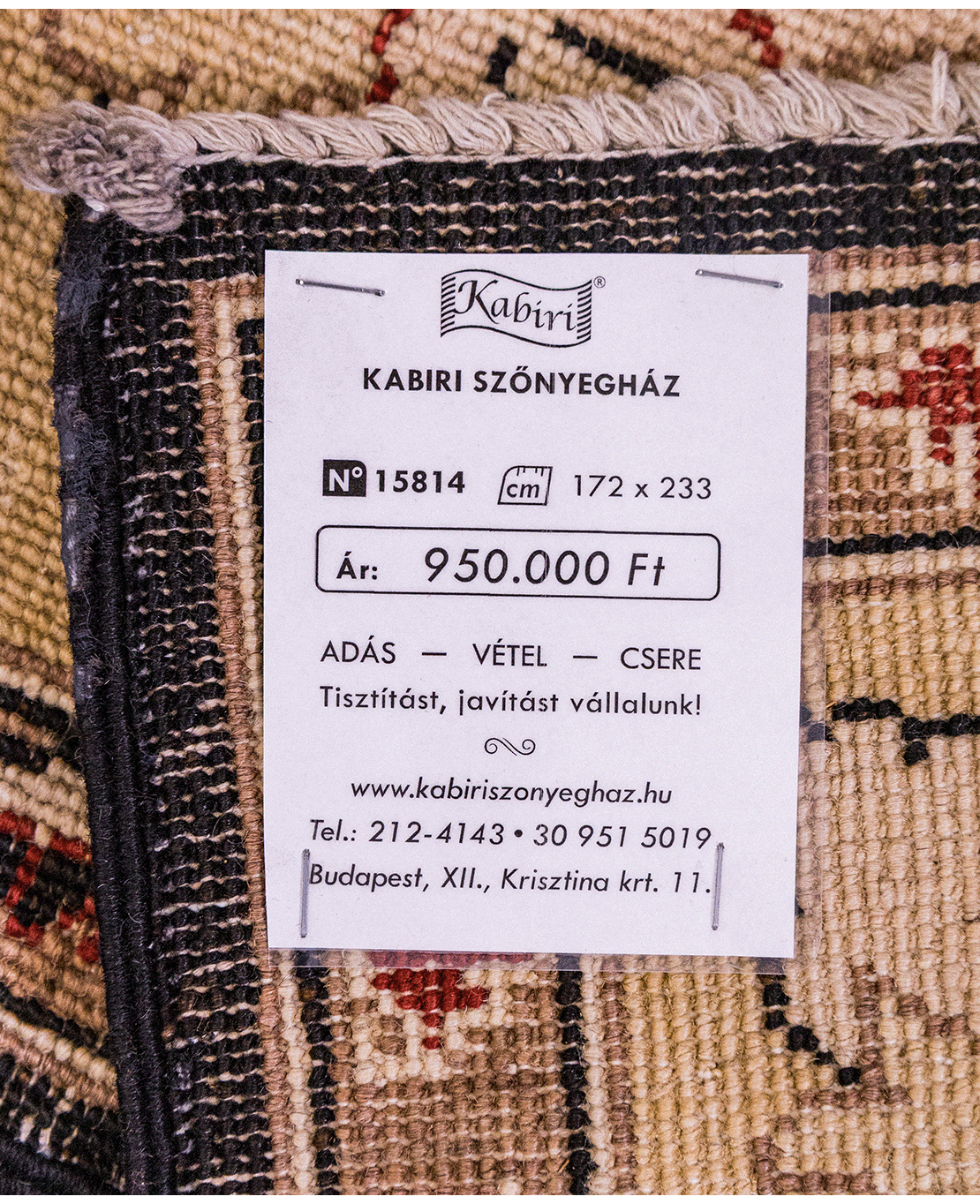 Afghan Ziegler hand-knotted wool rug - Image 6