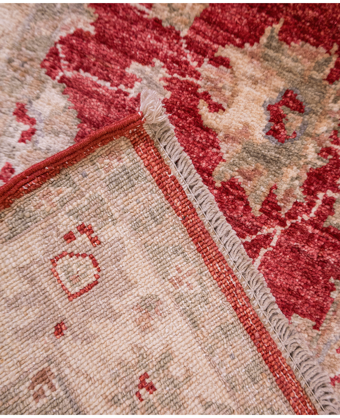 Afghan Ziegler hand-knotted wool rug - Image 4