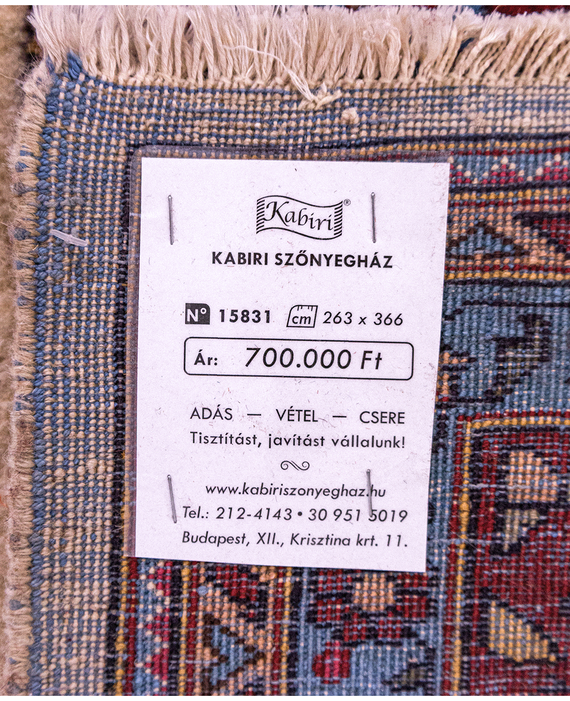 Iranian Tabriz handmade wool rug - Image 6