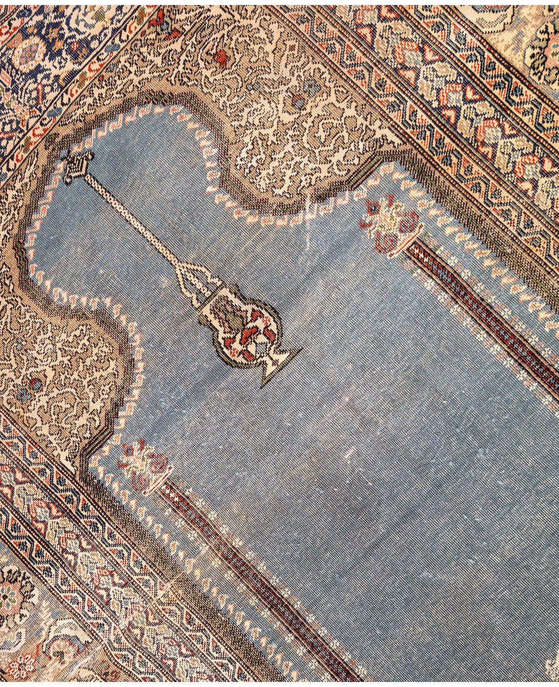 Turkish usak handmade wool rug - Image 3