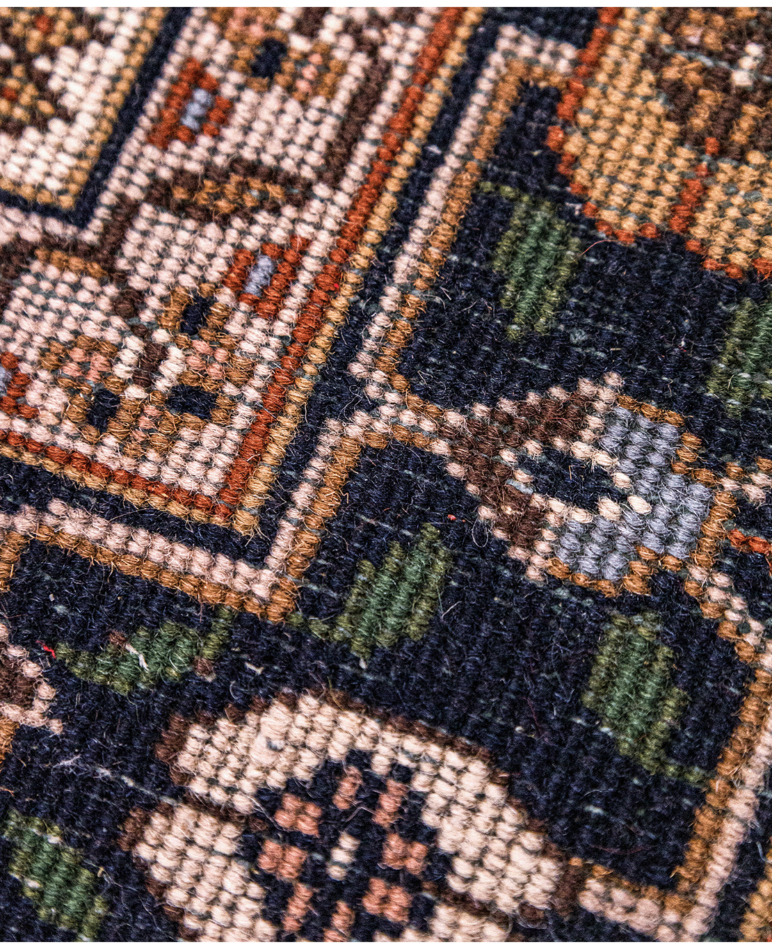 Indian Kazak hand-knotted wool rug - Image 5