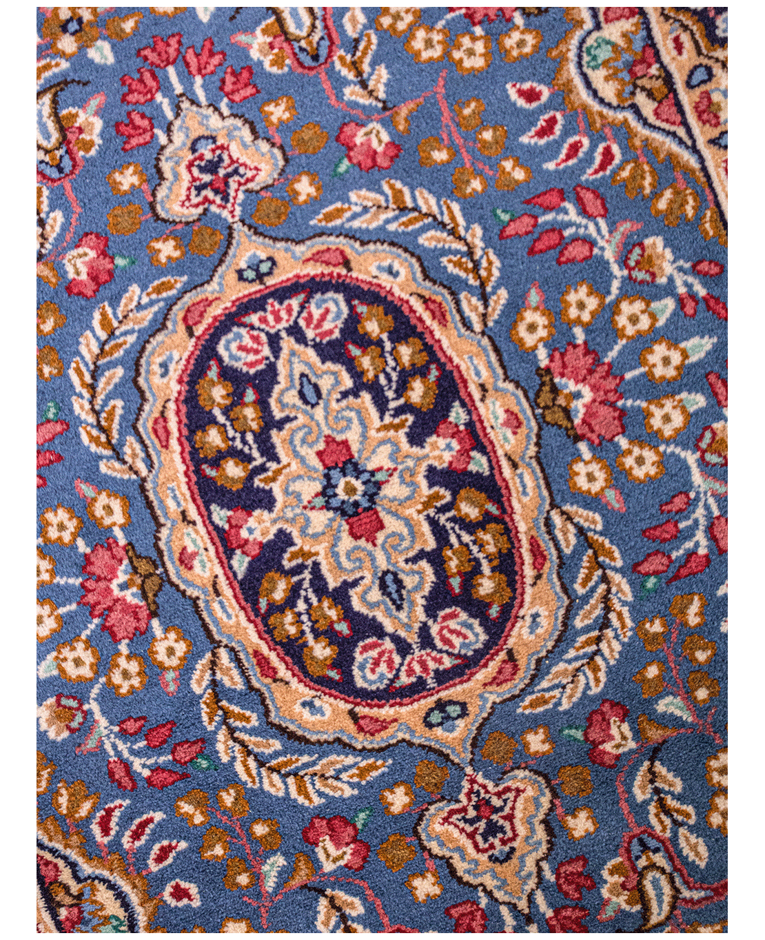 Iranian Kerman handmade wool rug - Image 3