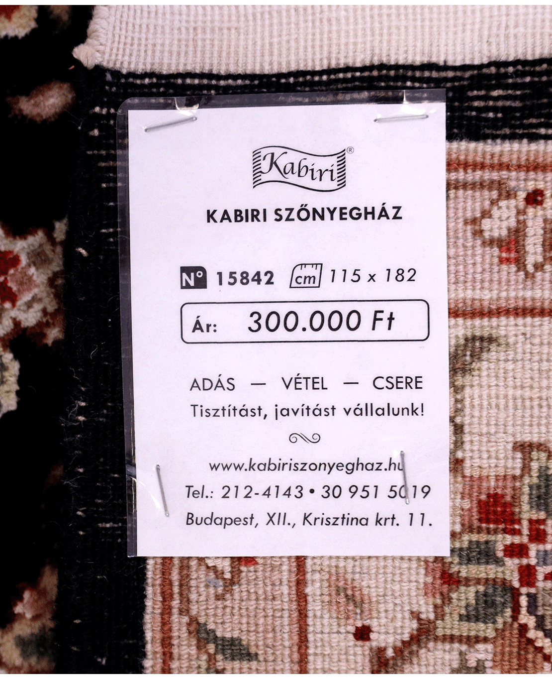 Iranian Tabriz handmade wool rug - Image 6
