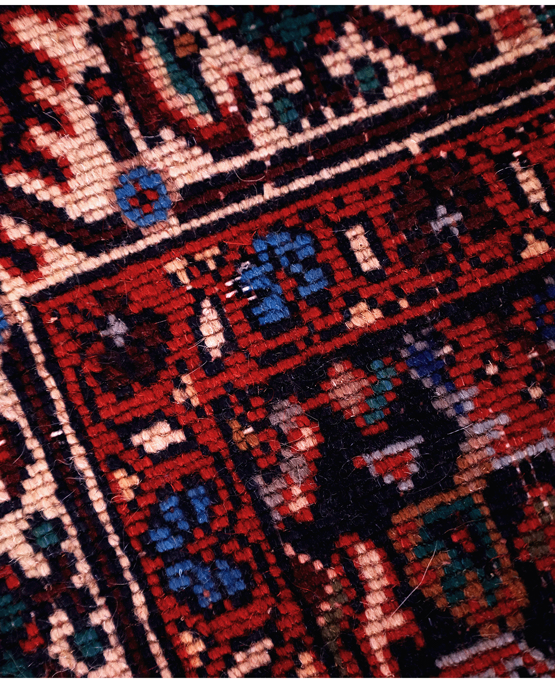 Iranian Bijar hand-knotted wool rug - Image 5