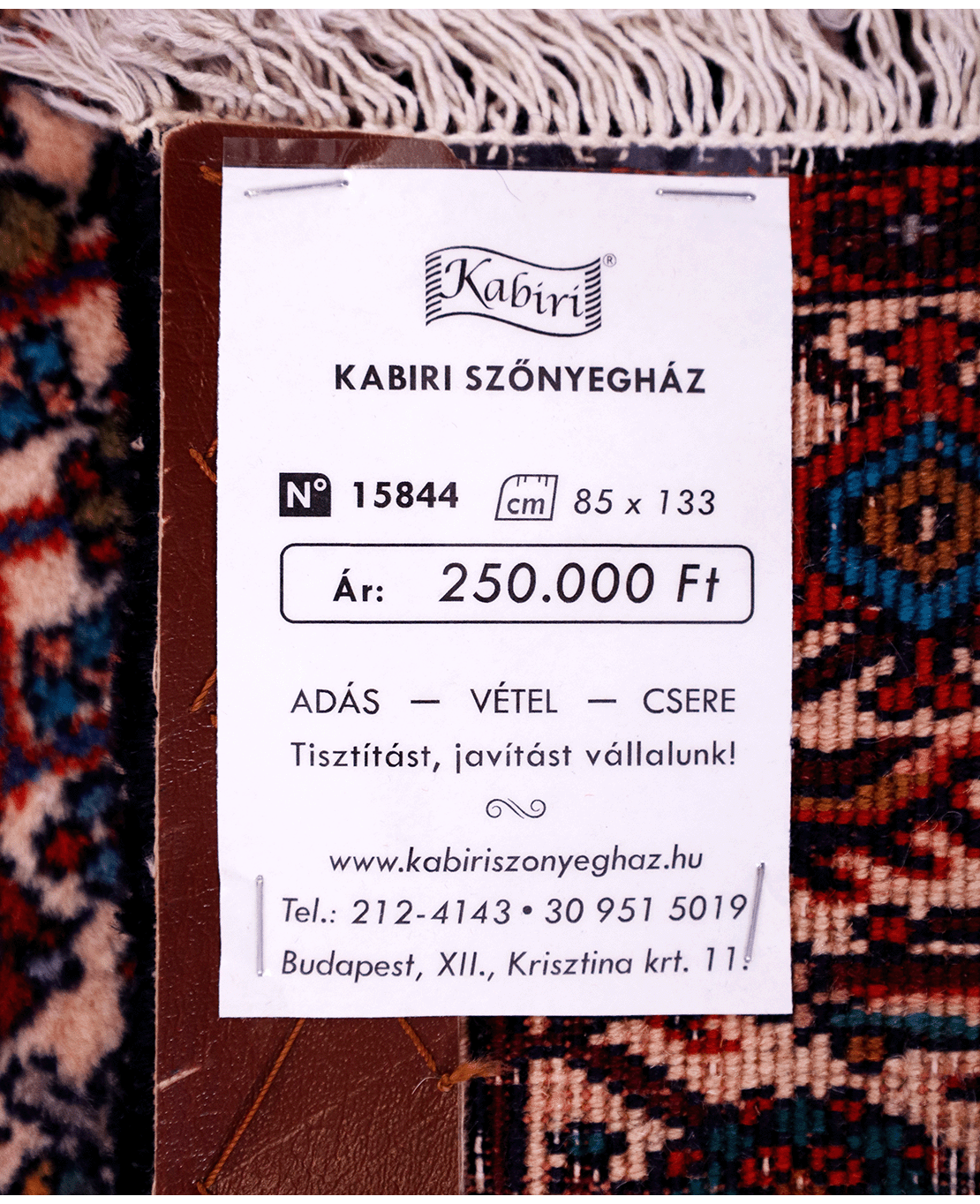 Iranian Bijar hand-knotted wool rug - Image 6