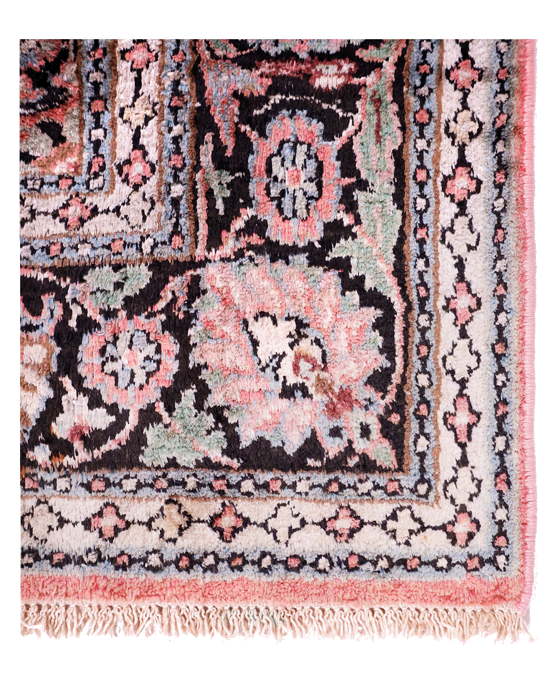Indian Kashmiri handmade silk rug - Image 3