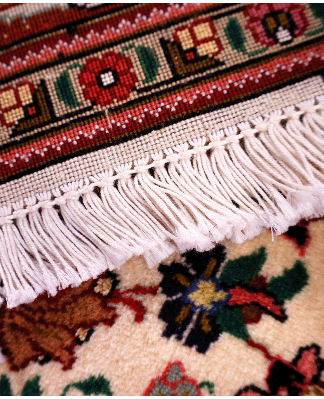 Iranian Zanjan hand-knotted wool rug - Image 4