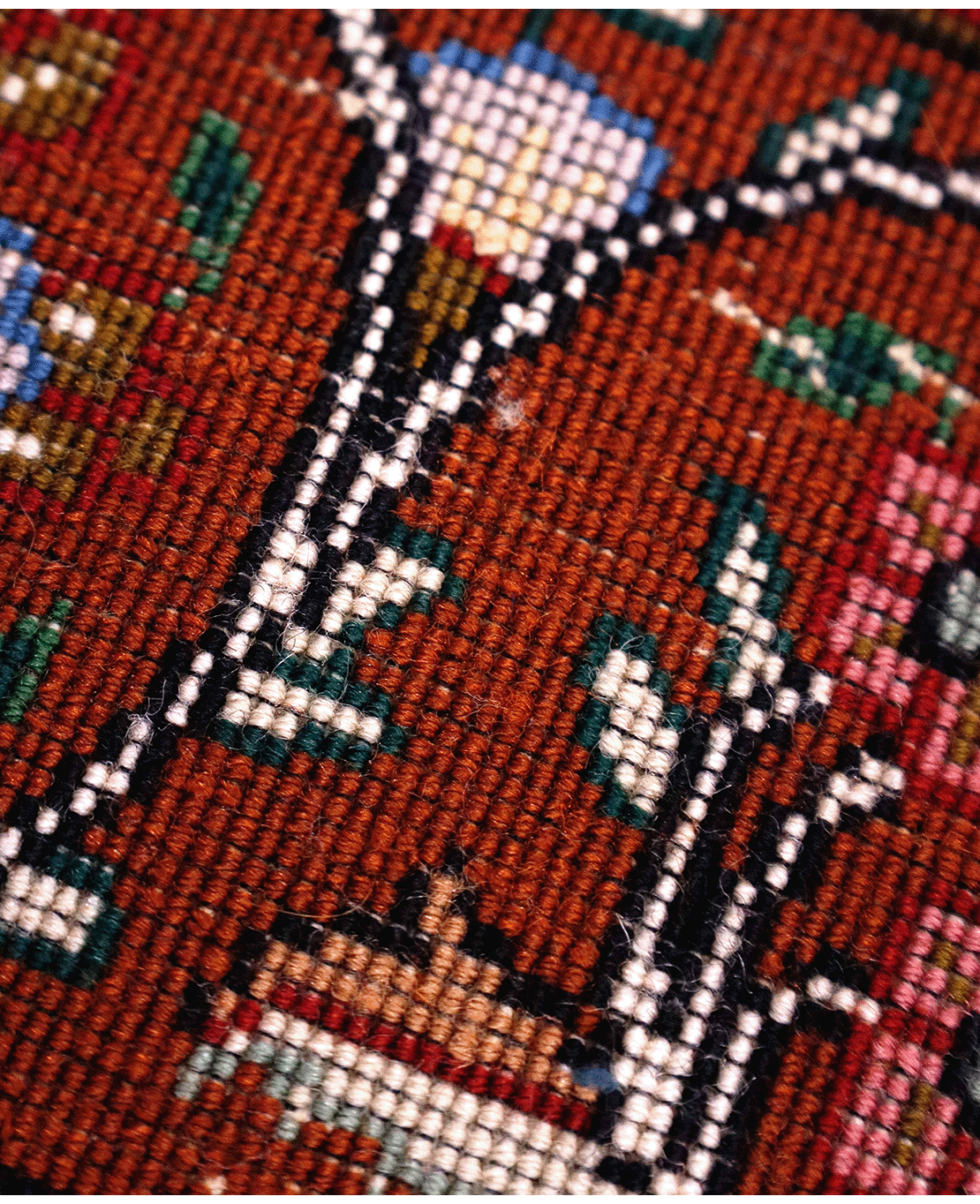 Iranian Zanjan hand-knotted wool rug - Image 5