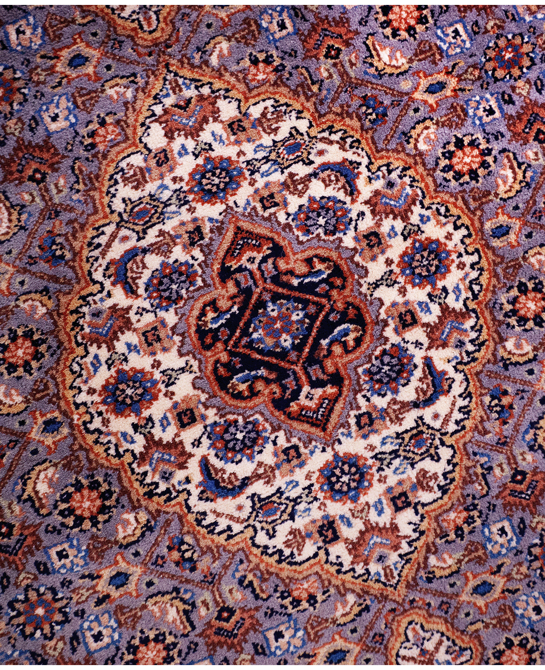 Indian Tabriz hand-knotted wool rug - Image 3