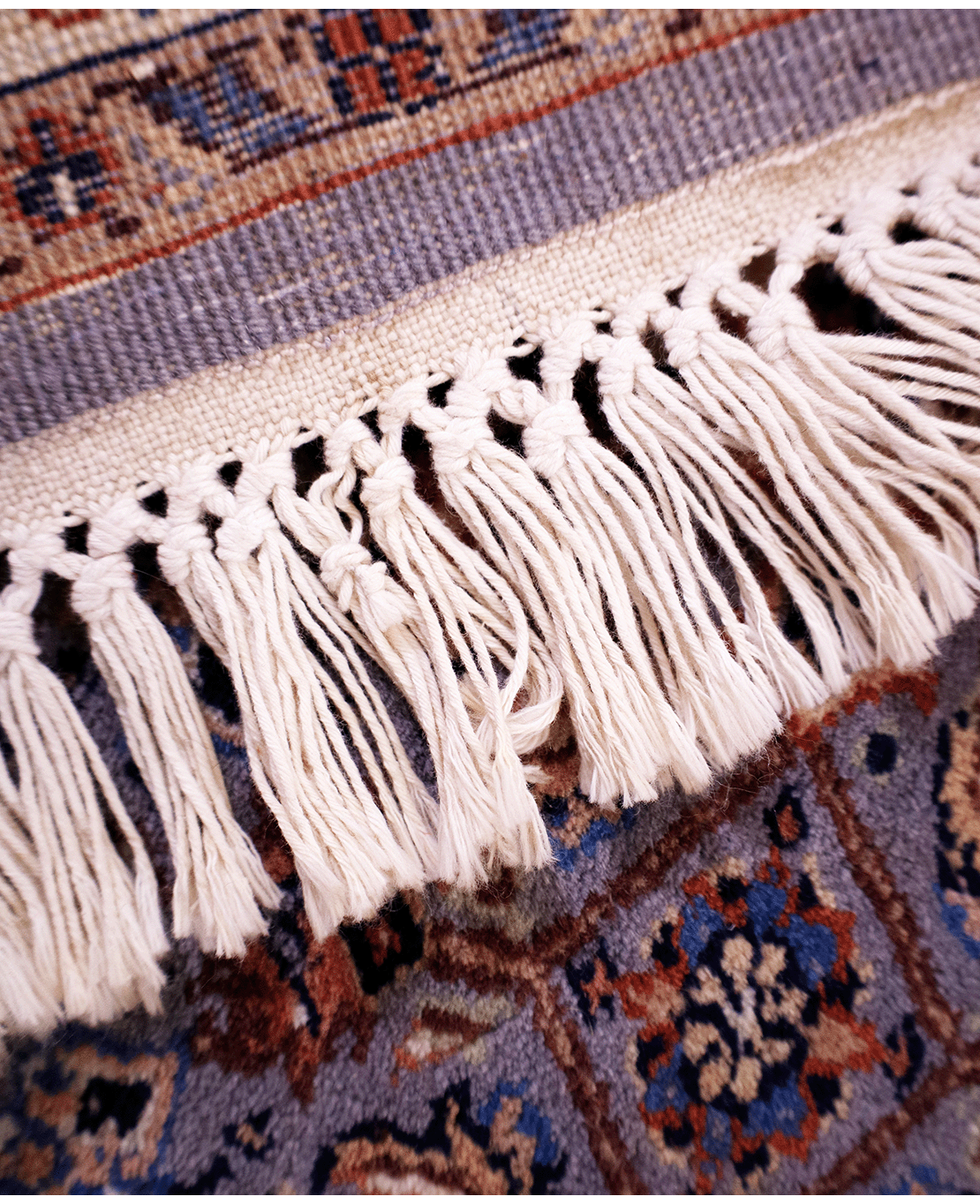 Indian Tabriz hand-knotted wool rug - Image 4