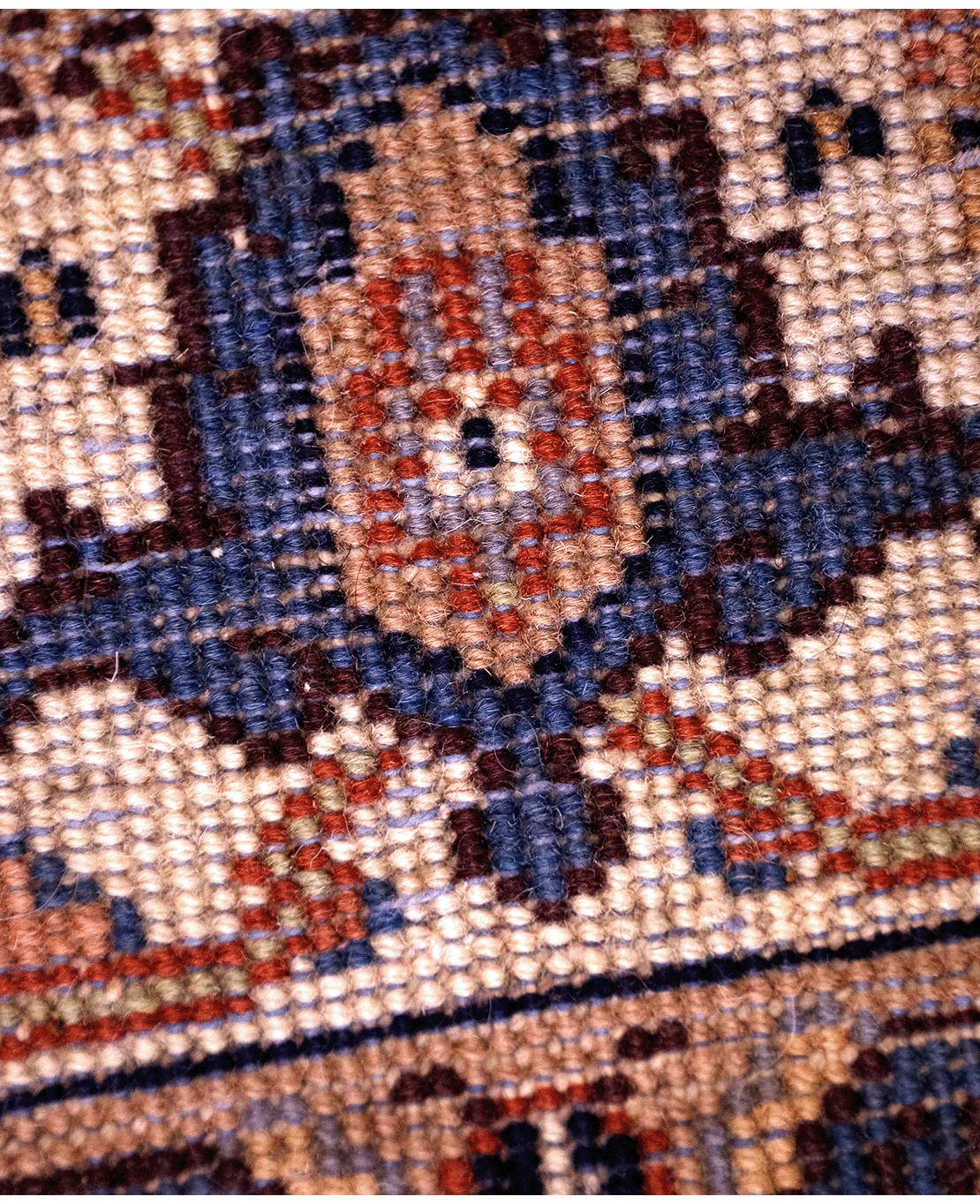 Indian Tabriz hand-knotted wool rug - Image 5