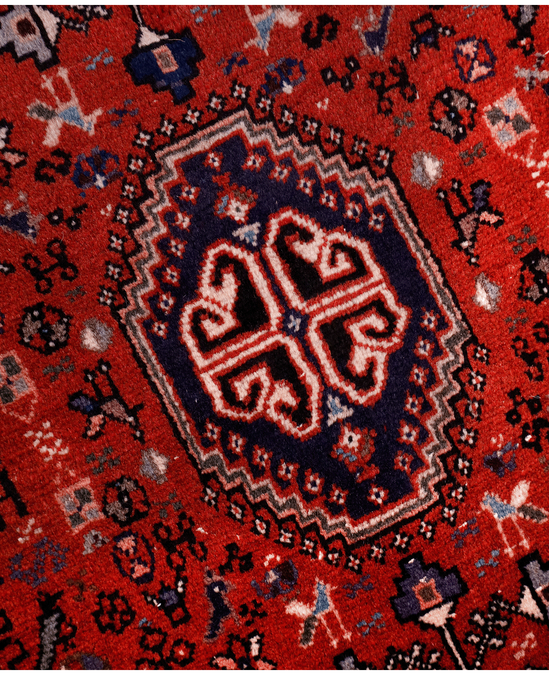 Iranian Abadeh handmade wool rug - Image 3