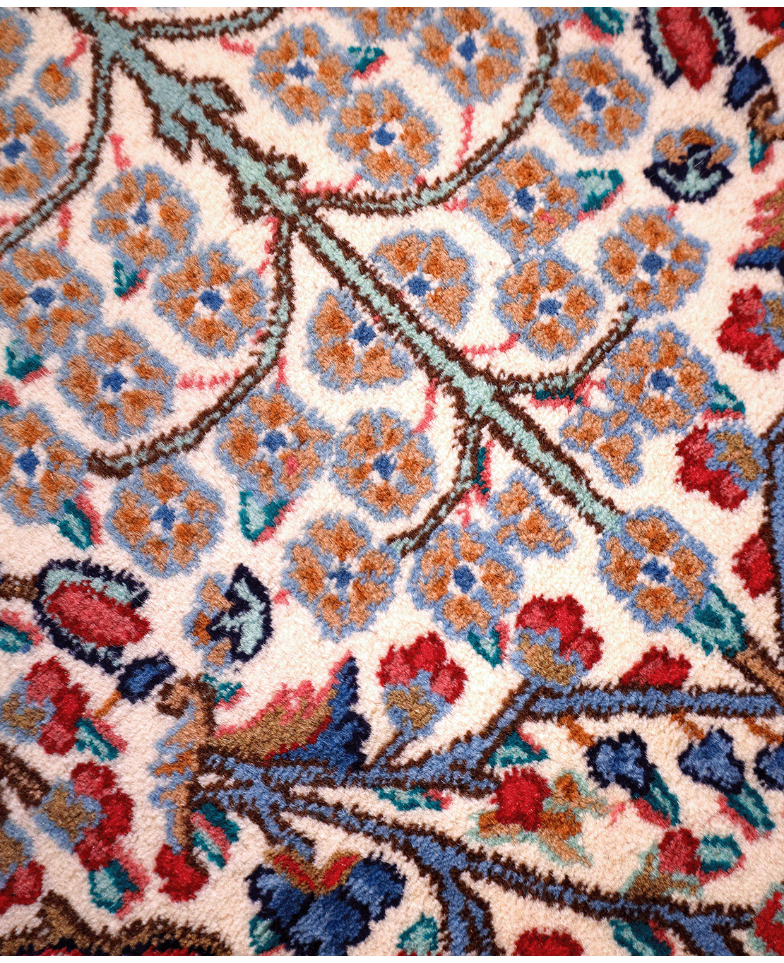 Iranian Kerman handmade wool rug - Image 3