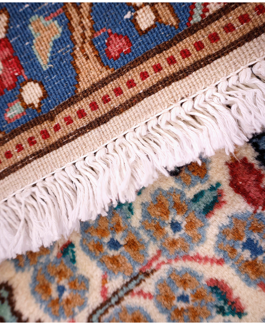 Iranian Kerman handmade wool rug - Image 4