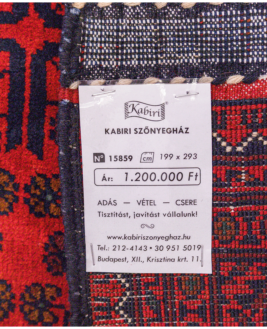 Khal Mohammadi hand-knotted wool rug - Image 6