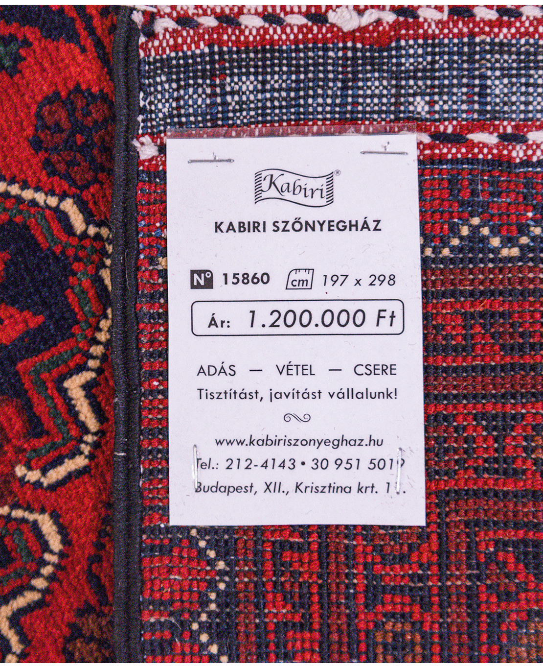 Khal Mohammadi Kamyab hand-knotted wool rug - Image 6