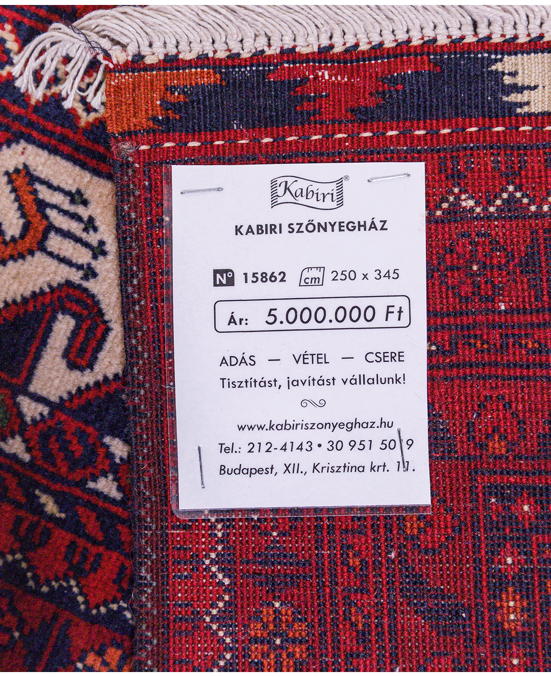Super Ala Bakhmal hand-knotted wool rug - Image 6