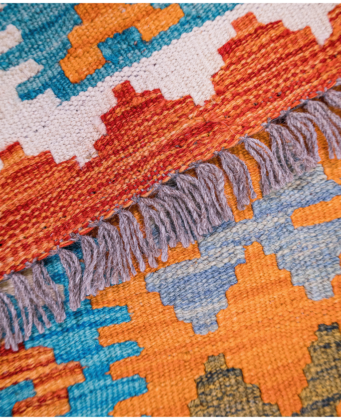 Chobi hand-made wool kilim - Image 4