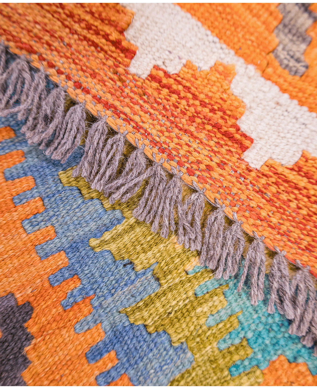 Chobi hand-made wool kilim - Image 4