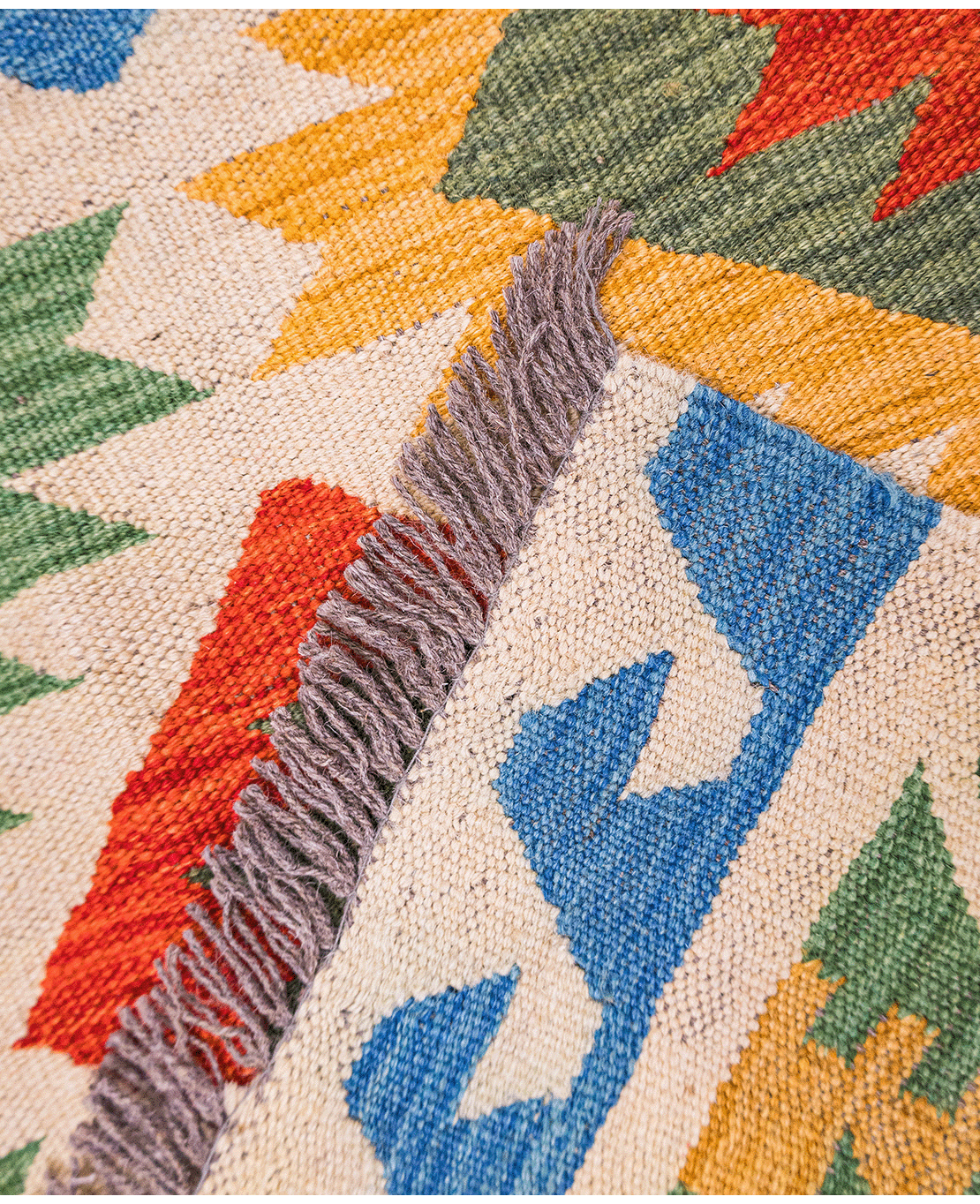 Chobi hand-made wool kilim - Image 4