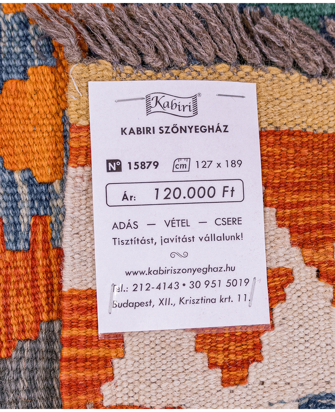 Chobi hand-made wool kilim - Image 2