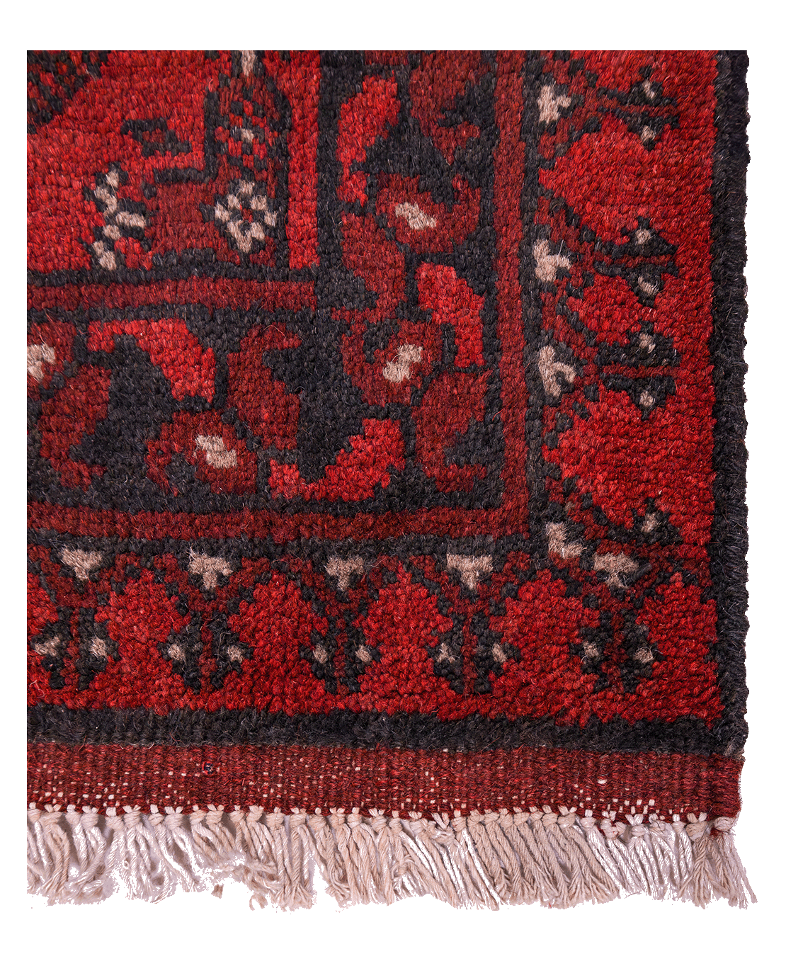 Afghan Bokhara hand-knotted wool rug - Image 2
