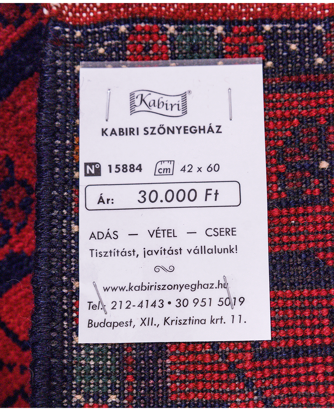 Khal Mohammadi hand-knotted wool rug - Image 6