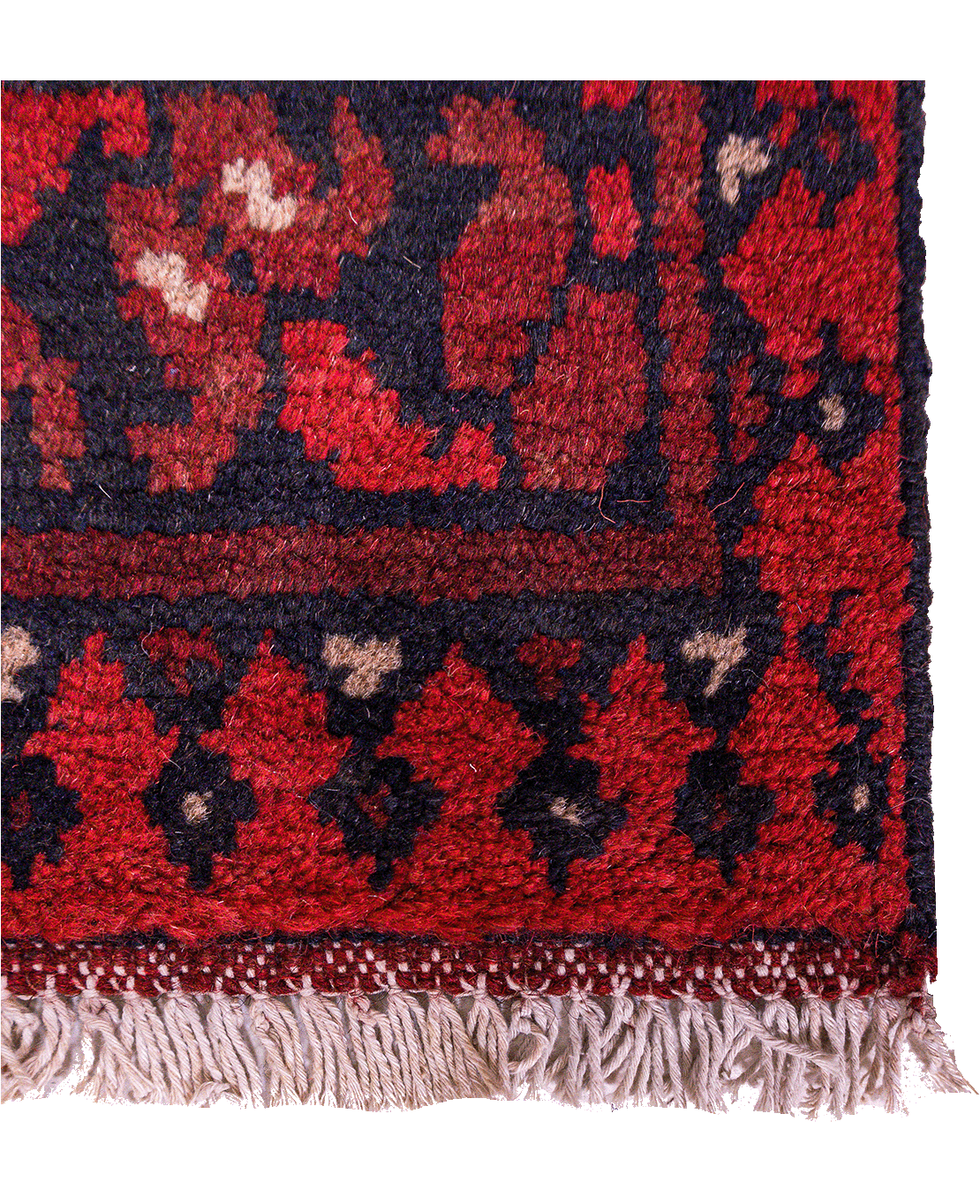Afghan Bokhara hand-knotted wool rug - Image 2