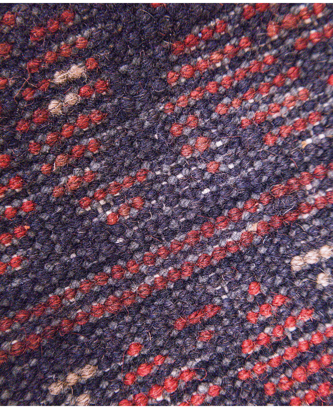 Afghan Bokhara hand-knotted wool rug - Image 5