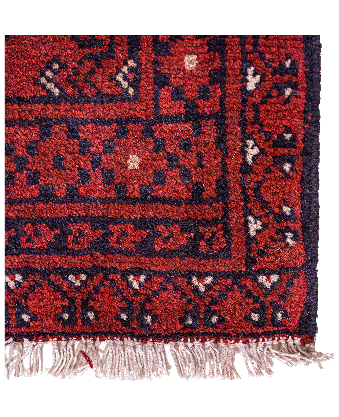 Afghan Bokhara hand-knotted wool rug - Image 2