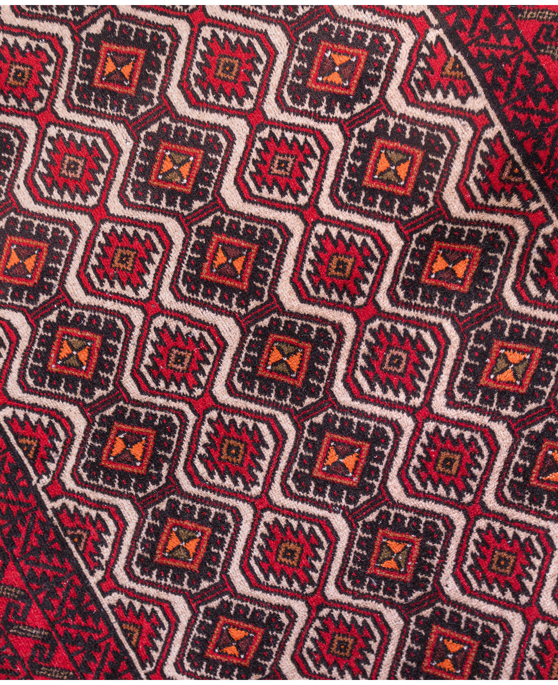 Iranian Baluch handmade wool rug - Image 3