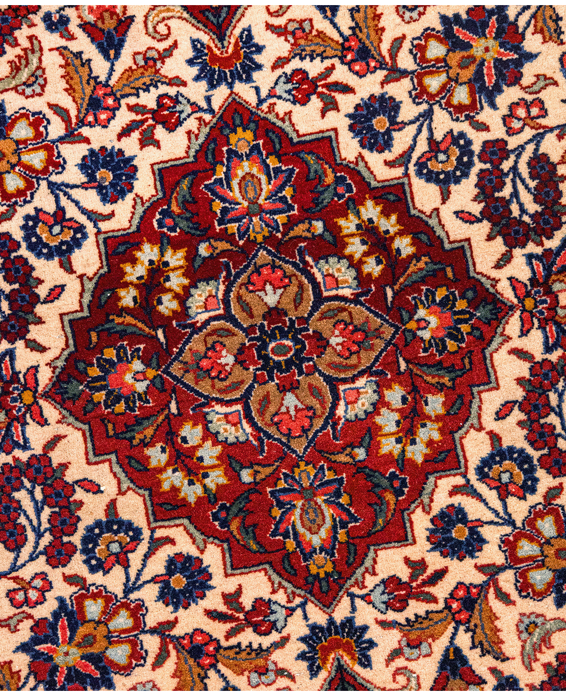 Iranian Tabriz hand-knotted wool rug - Image 3