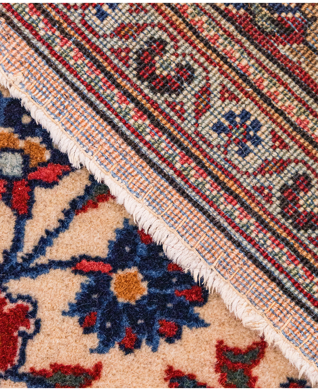 Iranian Tabriz hand-knotted wool rug - Image 5