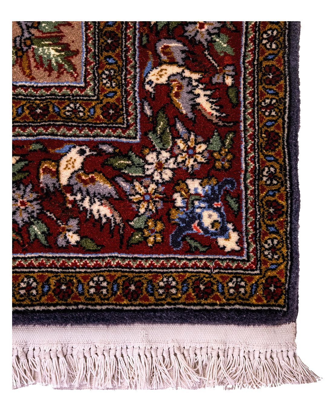 Iranian Isfahan handmade wool rug - Image 2