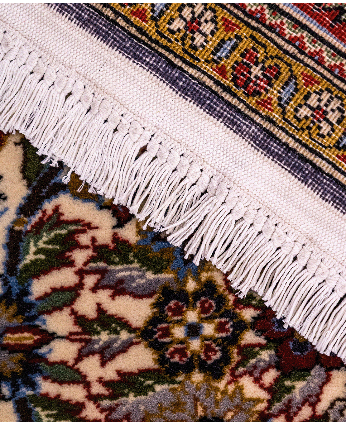Iranian Isfahan handmade wool rug - Image 5