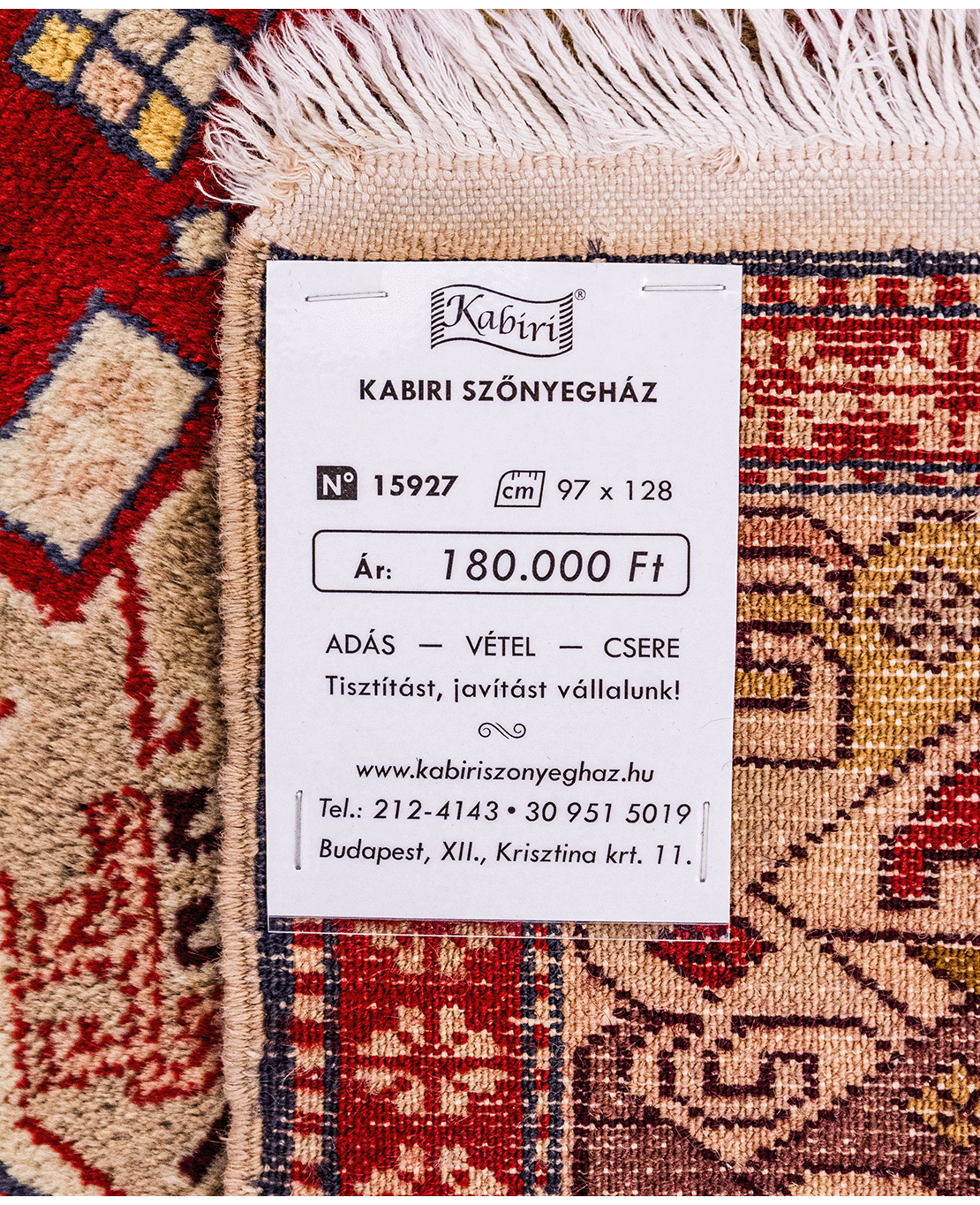 Caucasian Azerbaijani hand-knotted wool rug - Image 6