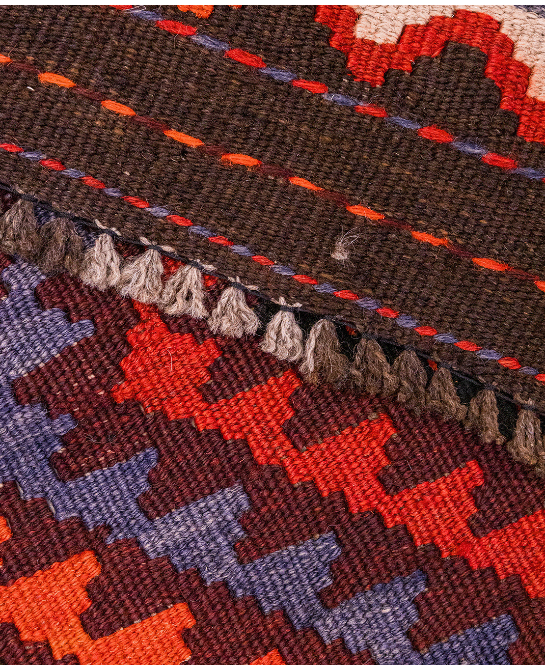 Afghan galmori handwoven wool kilim - Image 4