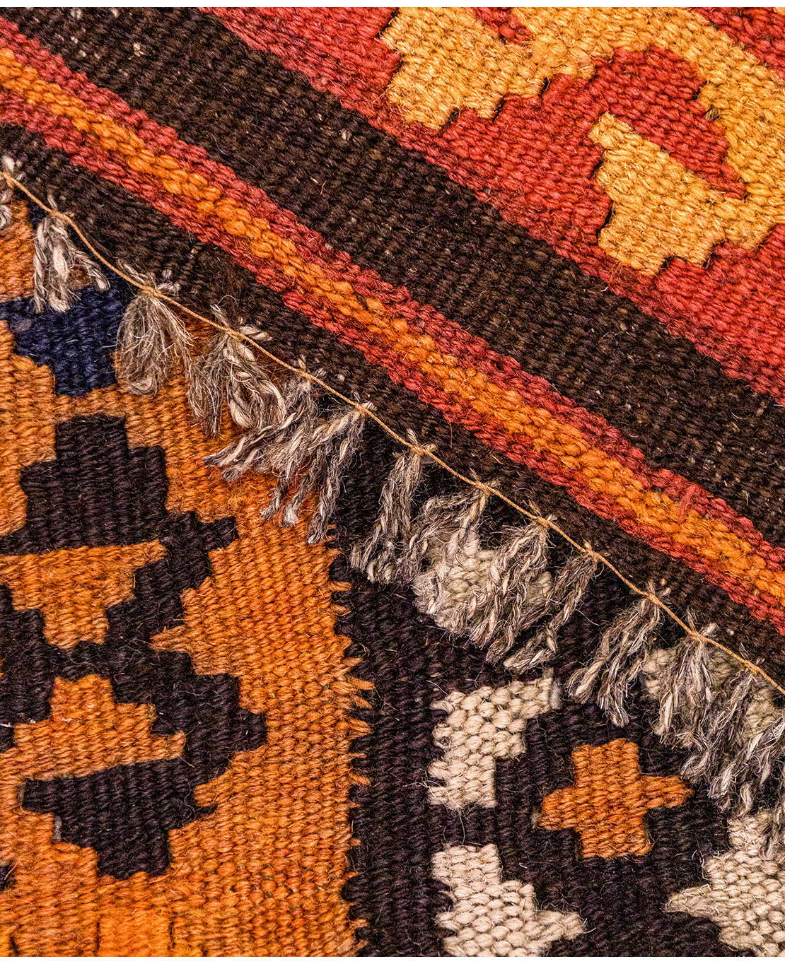 Afghan galmori handwoven wool kilim - Image 4