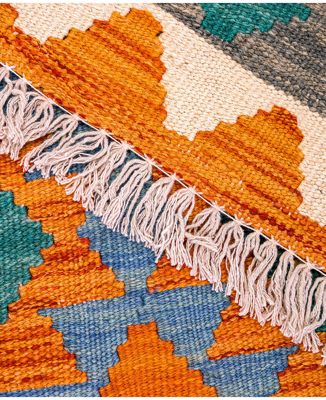 Chobi hand-made wool kilim - Image 4