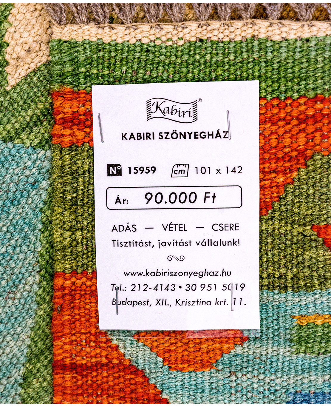 Chobi hand-made wool kilim - Image 6