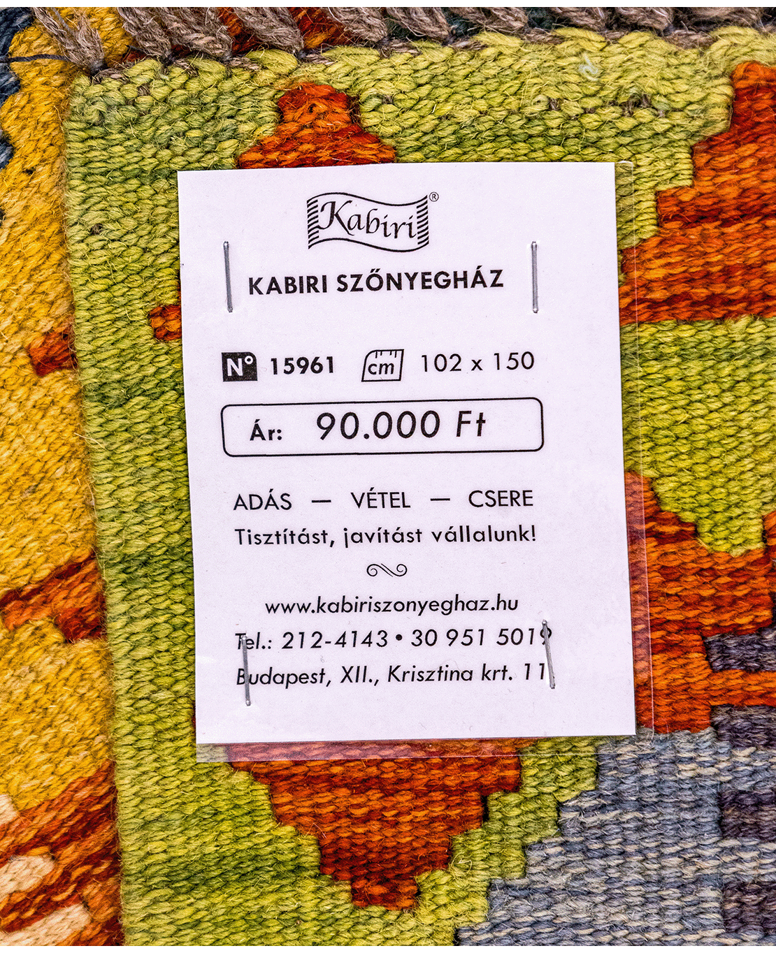 Chobi hand-made wool kilim - Image 6
