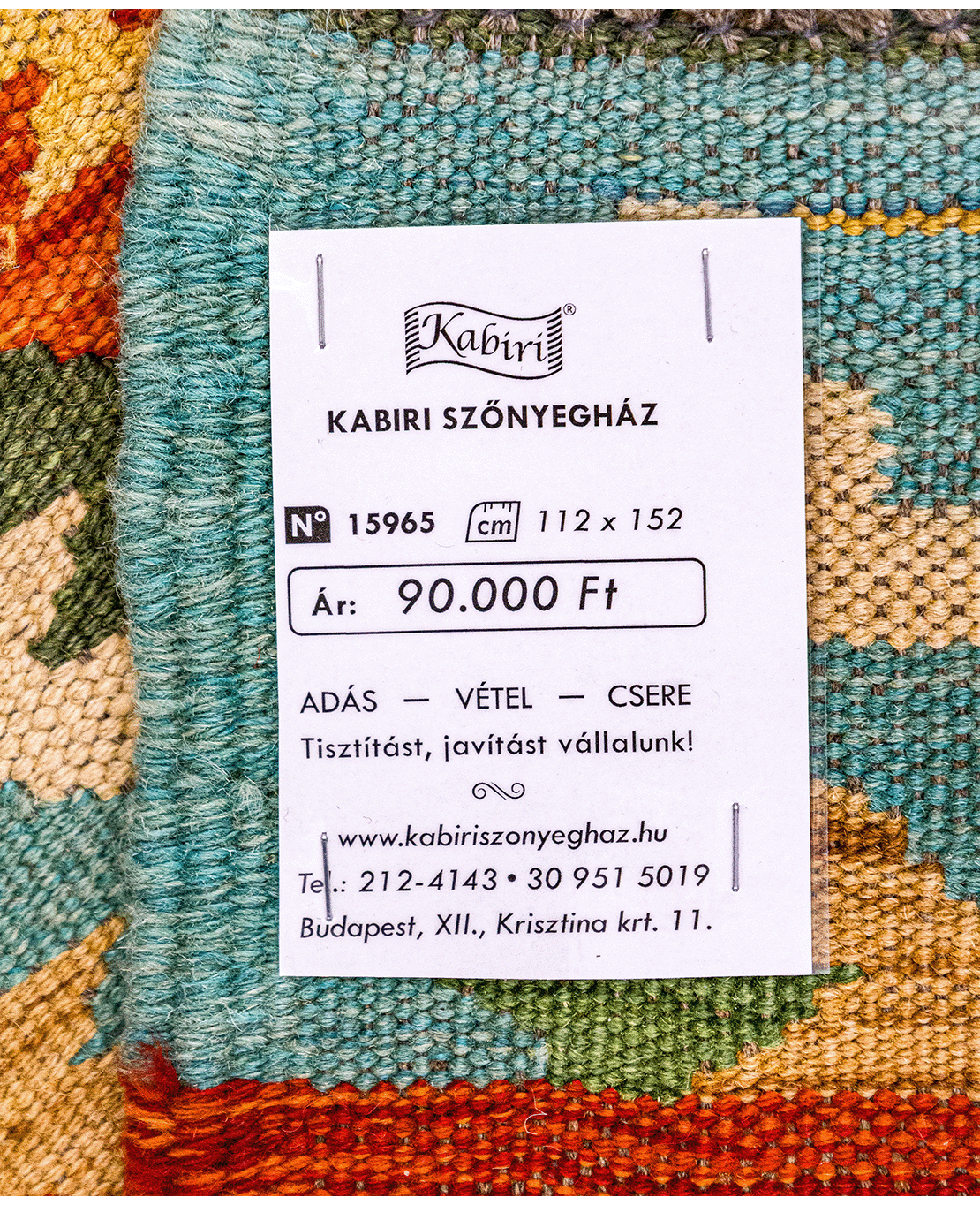 Chobi hand-made wool kilim - Image 6