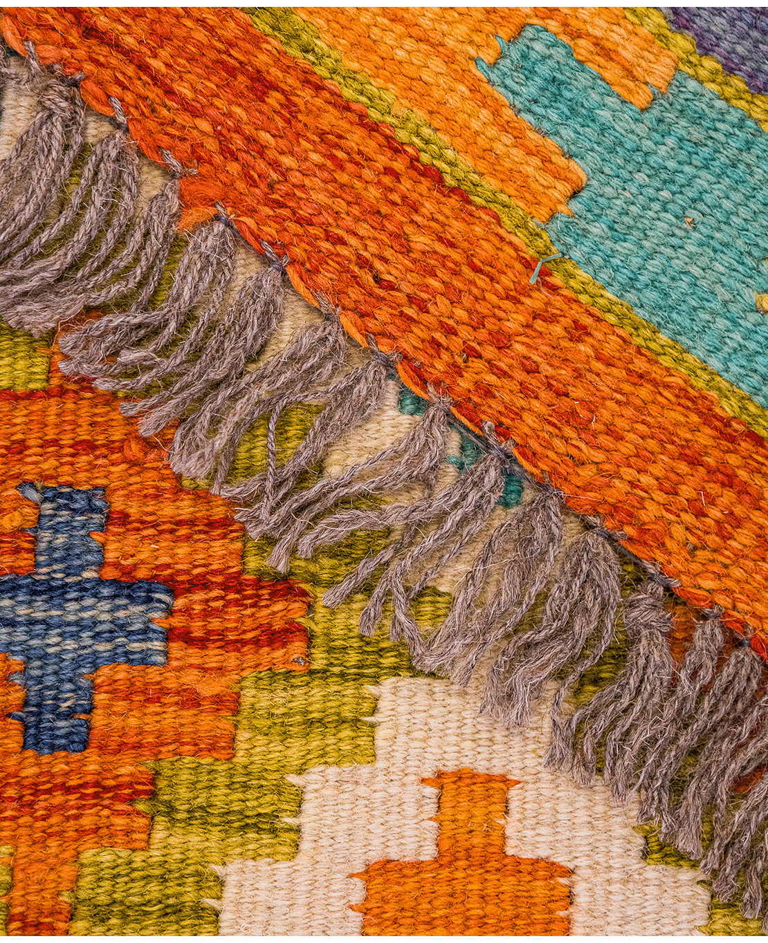 Chobi hand-made wool kilim - Image 4