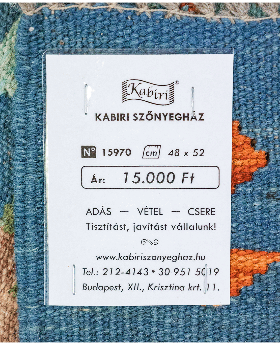 Chobi hand-made wool kilim - Image 4