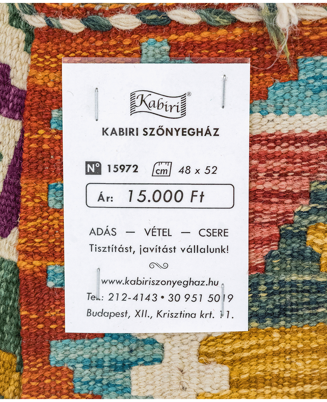 Chobi hand-made wool kilim - Image 4