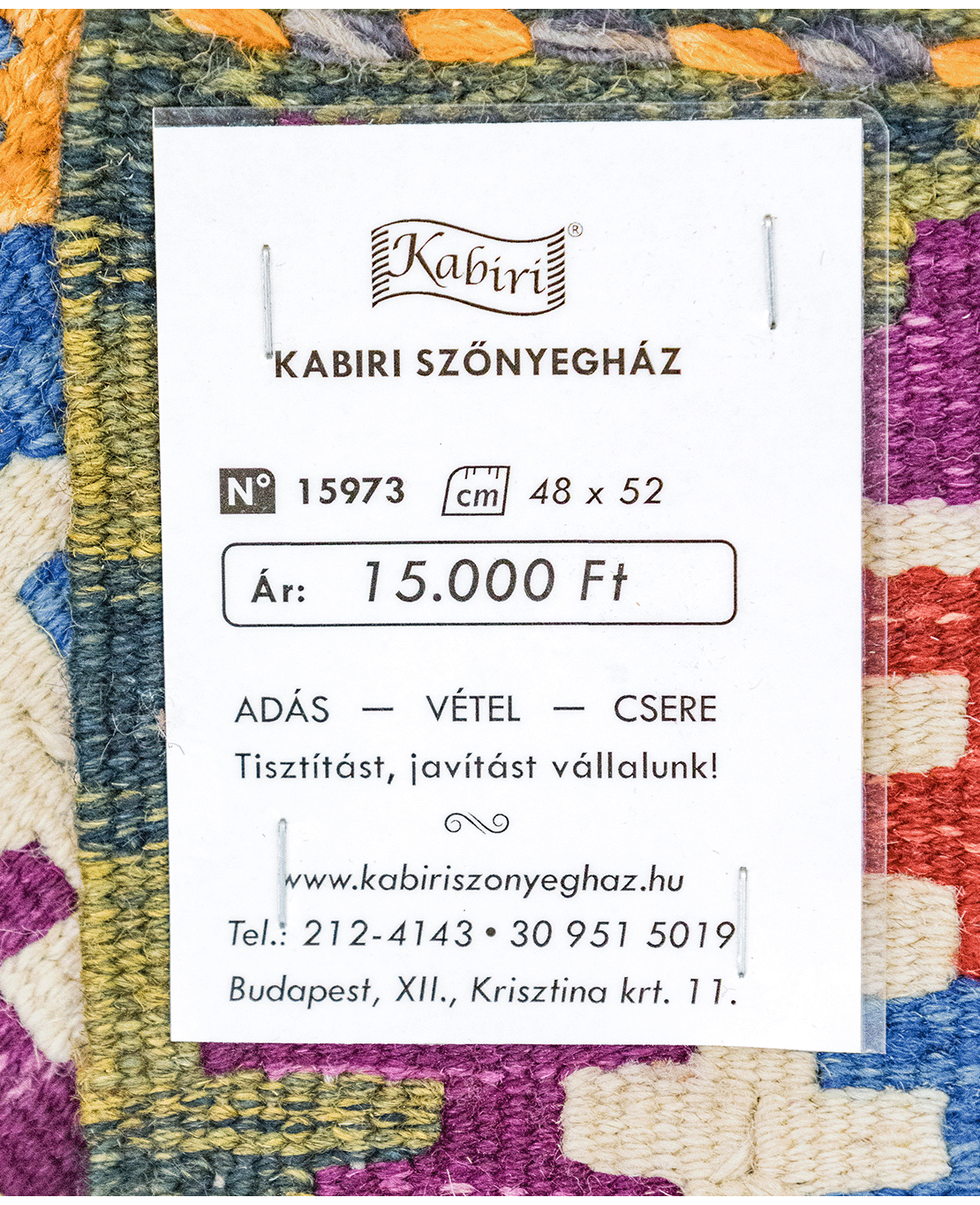 Chobi hand-made wool kilim - Image 4