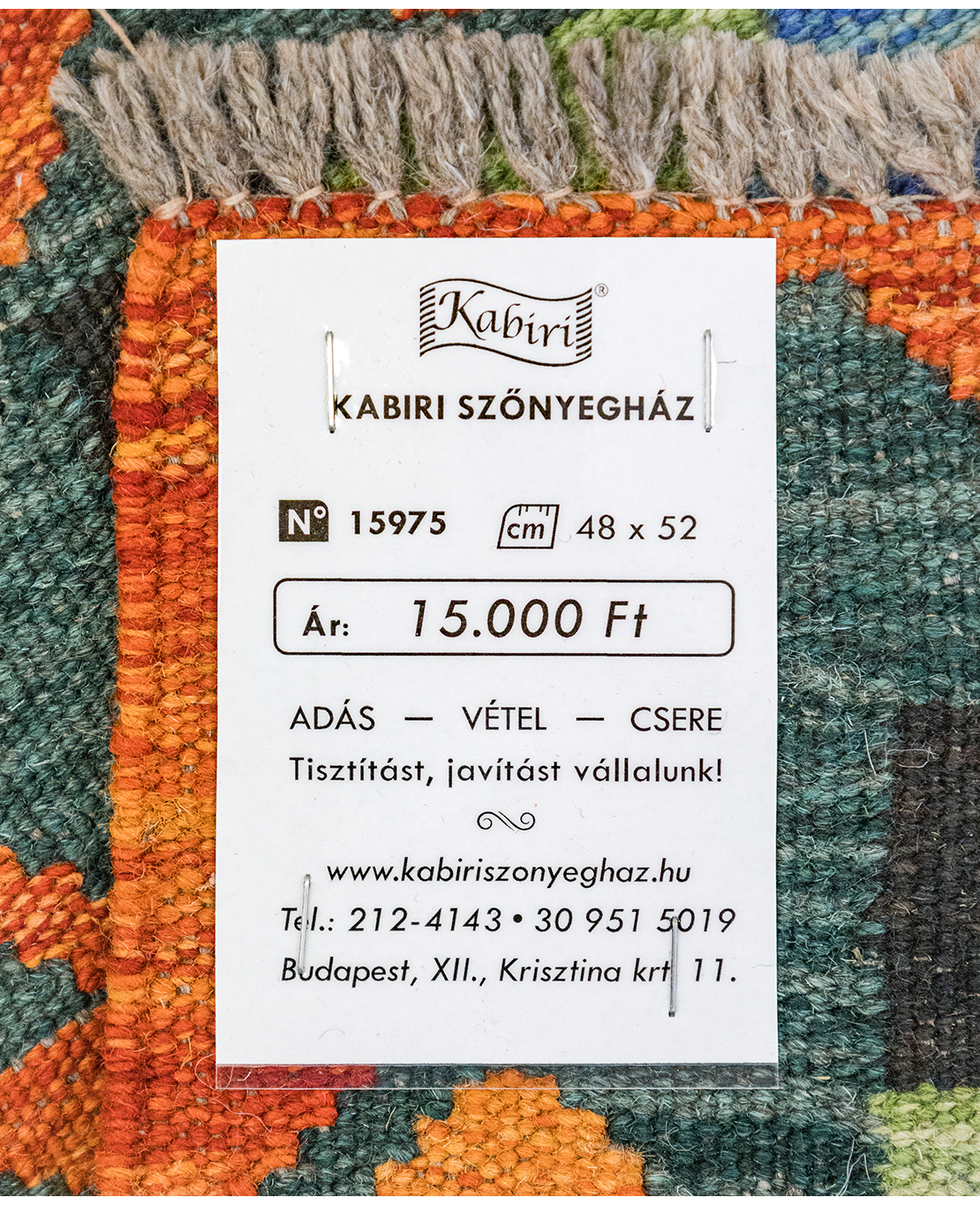 Chobi hand-made wool kilim - Image 4