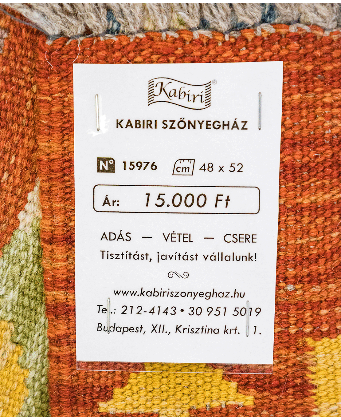 Chobi hand-made wool kilim - Image 4