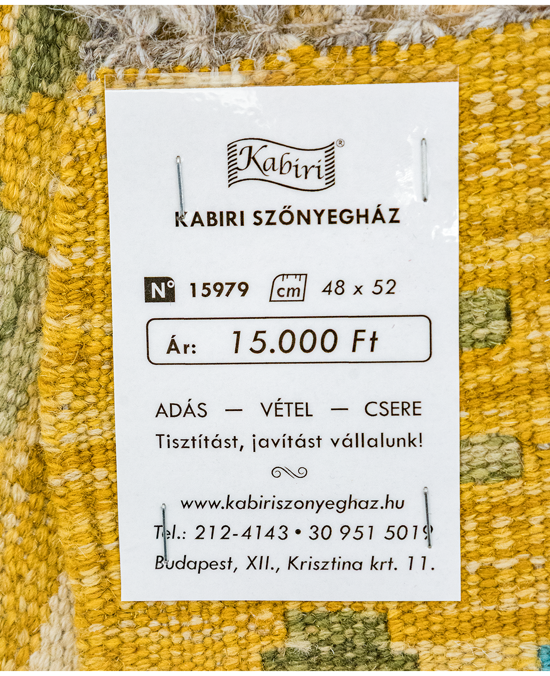 Chobi hand-made wool kilim - Image 4